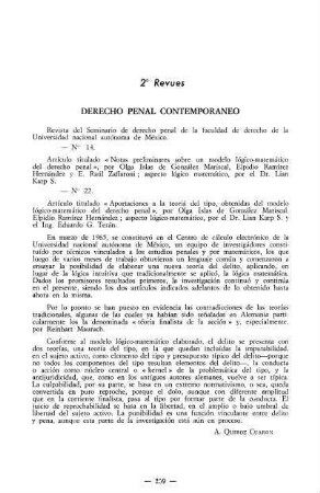 259-260, Derecho penal contemporaneo