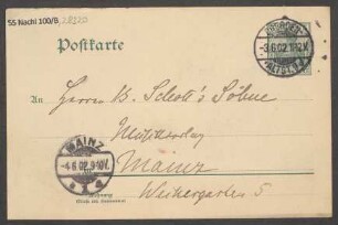 Brief an B. Schott's Söhne : 02.06.1902