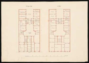 Wohnhaus Wiesenthal (?), Berlin-Mitte: Grundriss EG, 1. OG