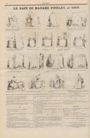 Le bain de madame Pipelet, par Gédéon