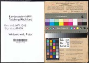 Entnazifizierung Peter Winterscheidt , geb. 30.01.1901 (Kaufmann)