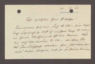 Korrespondenz zwischen Richard Kalkus, Redaktion der Zeitschrift für Musterzeichner, Karlsruhe, und Hermann Hummel: Zusendung eines Vortrages von Hermann Hummel, 2 Schreiben