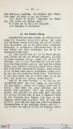 12. Des Rätsels Lösung
