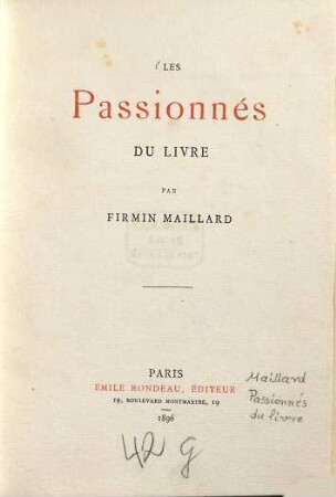 Les Passionnés du livre