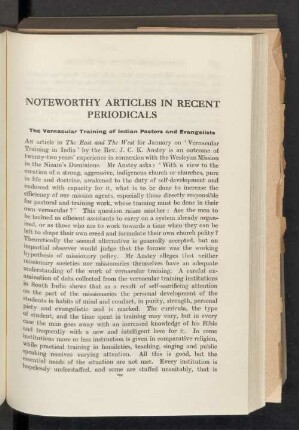 Noteworthy articles in recent periodicals