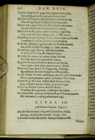 [Elegiarum] Liber III.