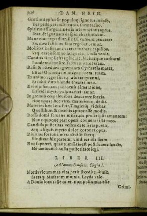 [Elegiarum] Liber III.