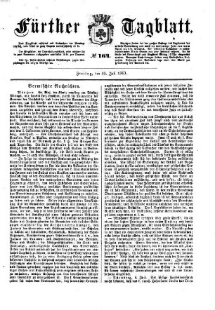 Fürther Tagblatt : General-Anzeiger für Fürth und Umgegend. 1863, 7/12