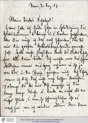 Brief vom 02.12.1907