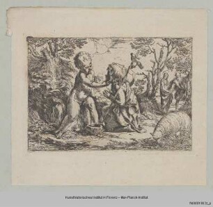 Jesus und Johannes als Knaben (Faksimile)