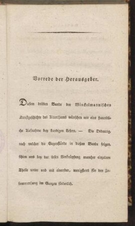 Vorrede der Herausgeber.