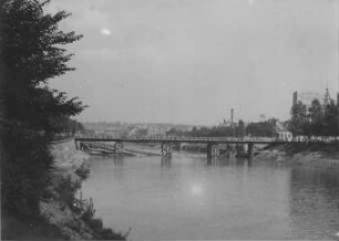 Rosenstein-Straßenbrücke, Behelfsbrücke Bad Cannstatt