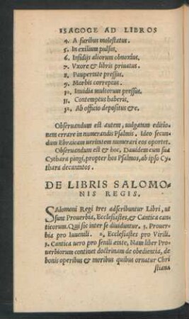 De Libris Salomonis Regis.