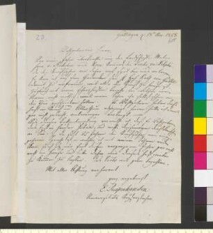 Brief von Riepenhausen, Ernst Ludwig an Goethe, Johann Wolfgang von