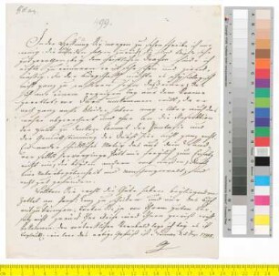 Brief von Goethe, Johann Wolfgang von an Schiller, Friedrich