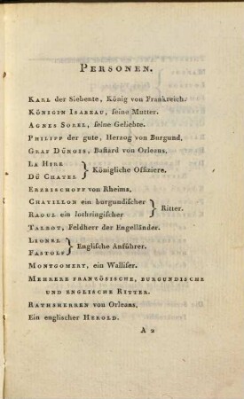 Die Jungfrau von Orleans : eine romantische Tragödie
