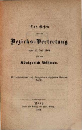Taschenausgabe der Landes-Gesetze für das Königreich Böhmen, 3 u. 4