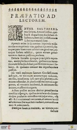Praefatio ad lectorem