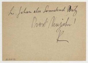 Postkarte von Raoul Hausmann an Elfriede Hausmann. Berlin