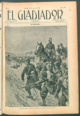 Efeméride - 18 de julio 1866, Combate del Boquerón (Guerra del Paraguay) - [Dibujo]