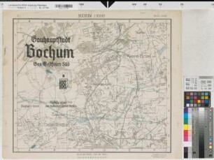 Bochum, Gauhauptstadt Bochum, Stadtplan, Blatt 1, Wanne-Eickel