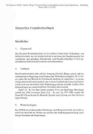 Deutsches Fremdwörterbuch