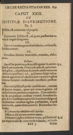 Caput XXIX. De Justitia Distributione.