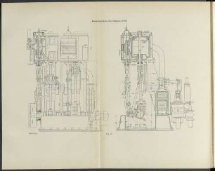 Dampfmaschine des Baggers XVII.