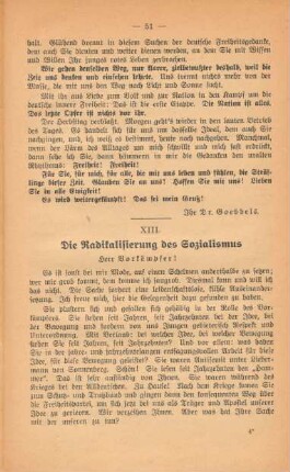 XIII. Die Radikalisierung des Sozialismus