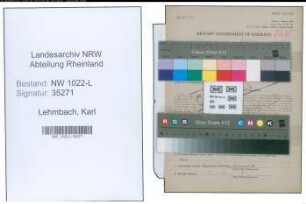 Entnazifizierung Karl Lehmbach , geb. 15.09.1913 (Prokurist)