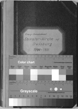 Salvatorkirche (reformiert): Trauungen 1840 - 1851