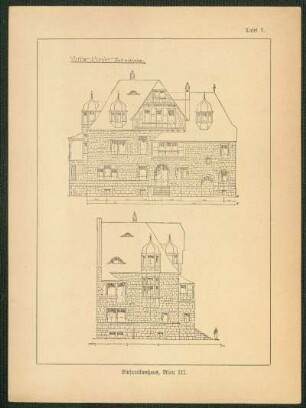 Einfamilienhaus, Blatt III