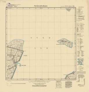 1418 (alte Nr.: 246) Nordstrandischmoor, Meßtischblatt (4cm - Karte)