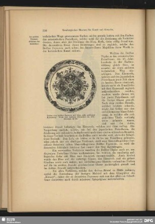 Teller von Delfter Fayence