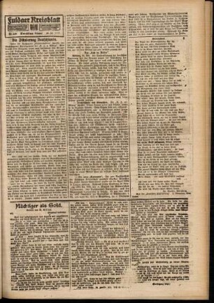 Zweite Ausgabe vom Mittwoch, den 29. Oktober 1919.