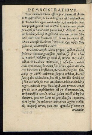 De Magistratibus.