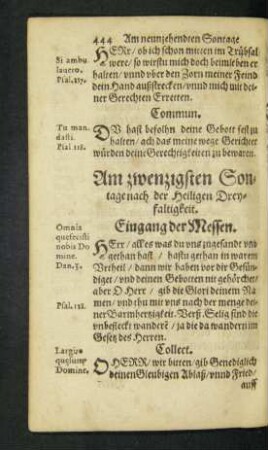 Am zwenzigsten Sontage nach der Heiligen Dreyfaltigkeit.