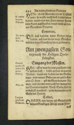 Am zwenzigsten Sontage nach der Heiligen Dreyfaltigkeit.