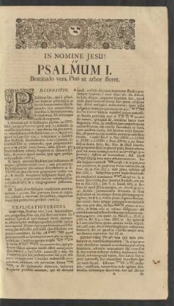 Psalmum I - Psalmi X