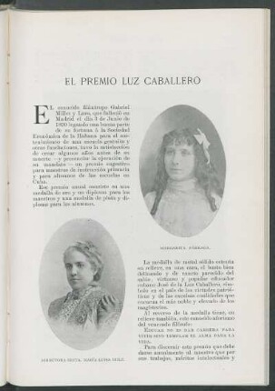 El premio Luz Caballero