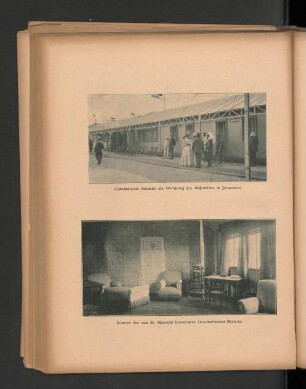 Doecker'sche Baracke als Wohnung der Majestäten in Jerusalem.