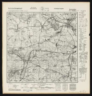 Messtischblatt 2572 = [1168] : Waldau - neu: Dorfwaldau, 1942 : Messtischblatt 2572 = [1168] : Waldau - neu: Dorfwaldau. - Vorläuf. Ausg., Aufn. 1936, hrsg. 1940, [Dr.] 25.6.42. - [Berlin] : Reichsamt für Landesaufnahme, 1942. - 1 Kt. : einfarb. - Vorläuf. Namensänd. violett eingedruckt