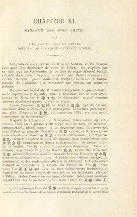 Chapitre XI. Dynastie des Ming (Suite)