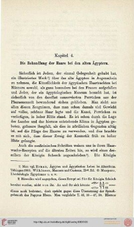 4: Die Behandlung der Haare bei den alten Ägyptern