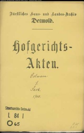 Ostmann, Simon Otto zu Greste gegen Lüdeke Sacken (Saak) - Schuldforderung