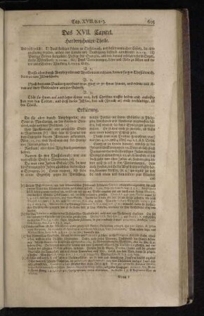 Das XVII. Capitel.