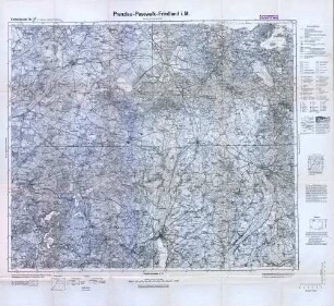 Reichskarte: Einheitsblatt 37 (1cm-Karte) Prenzlau-Pasewalk-Friedland i. M.