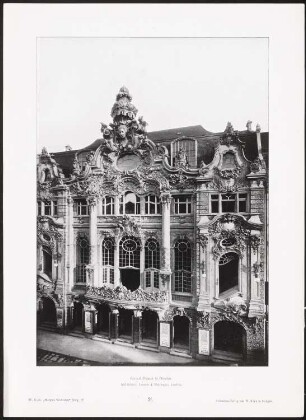 Centraltheater, Dresden: Ansicht (aus: Moderne Neubauten, 4.Jg., 1898ff, hrsg. W. Kick)