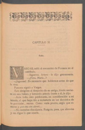 Capítulo XI - Solo.