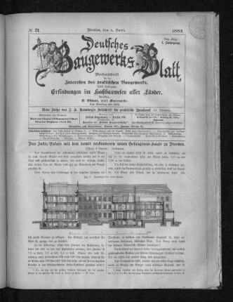 42. Jahrgang. No. 21.